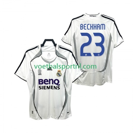 Real Madrid BECKHAM 23 2006 2007 Retro Thuis Shirt